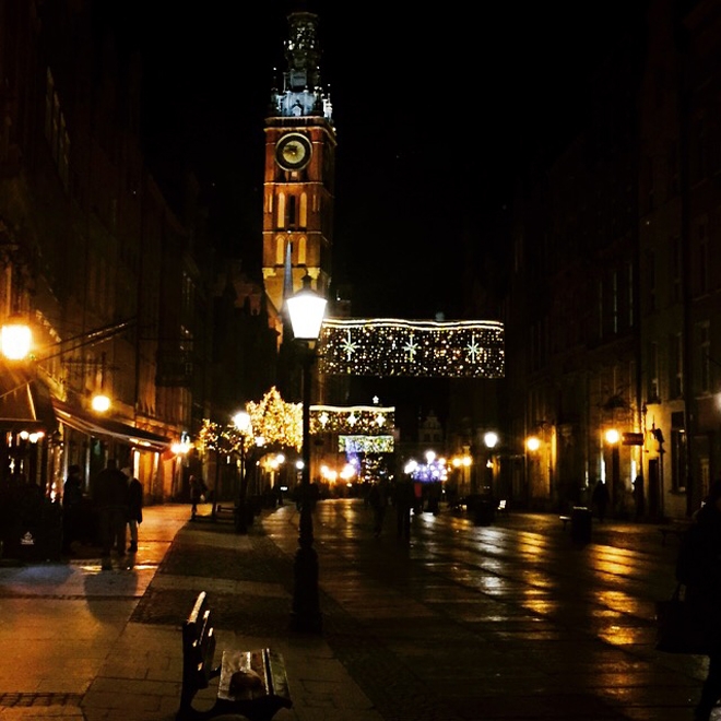 Gdańsk w nocy